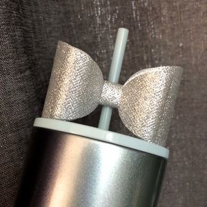 Custom Bow Straw Topper for Cups & Tumblers